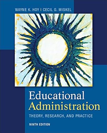 educational administration theory research and practice 1st edition wayne k hoy ,cecil g miskel 0078024528,