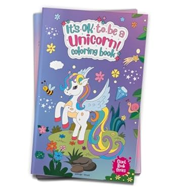 its ok to be a unicorn coloring book jumbo sized colouring book for children 1st edition wonder house books