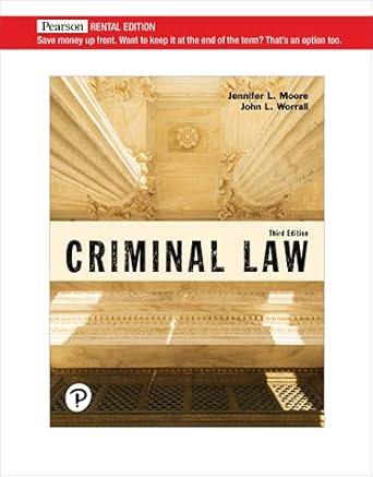 criminal law 3rd edition jennifer moore 0137370210, 978-0137370214