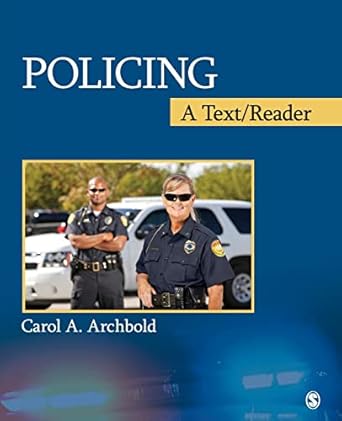 policing a text/reader 1st edition carol a archbold 1412993695, 978-1412993692