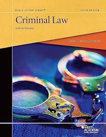 black letter outline on criminal law 1st edition joshua dressler b0by9js9dj, 979-8887863597