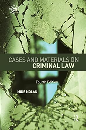 cases and materials on criminal law 2nd edition mike molan 113837296x, 978-1138372962