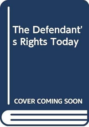 the defendants rights today 1st edition david fellman 0299072002, 978-0299072001