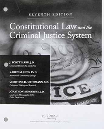 bundle constitutional law and the criminal justice system loose leaf version 7th + lms integrated mindtap