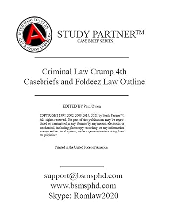 casebriefs and foldeez law outline for the casebook criminal law cases statutes and lawyering strategies by