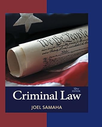 criminal law 012th edition joel samaha b019eb9oha, 978-1305856608