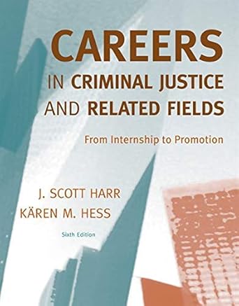 careers in criminal justice and related fields   text only 6th edition k m hess j s harr b004rxsaiu