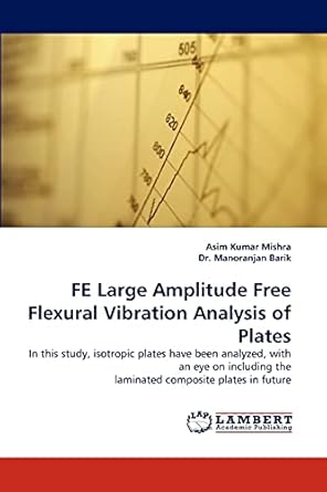 fe large amplitude free flexural vibration analysis of plates in this study isotropic plates have been