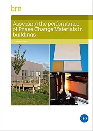 assessing the performance of phase change materials in buildings 1st edition corinne williams 1848064527,