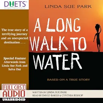 a long walk to water 1st edition linda sue park ,david baker ,cynthia bishop ,full cast audio b00gj6le6s