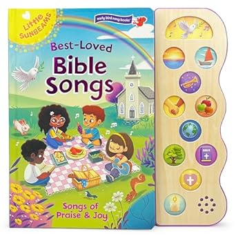 best loved bible songs childrens board book with sing along tunes to favorite religious melodies read and