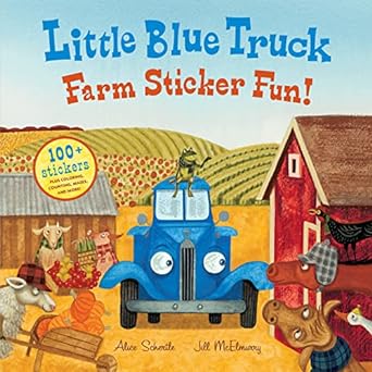 little blue truck farm sticker fun 1st edition alice schertle ,jill mcelmurry 0544066871, 978-0544066878