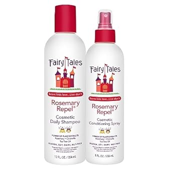 fairy tales rosemary repel shampoo 12 fl oz and conditioning spray 8 fl oz duo kids like the smell lice do