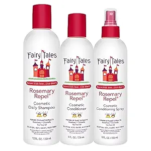 fairy tales rosemary repel daily kids shampoo 12 fl oz conditioner 8 fl oz and conditioning spray 8 fl oz