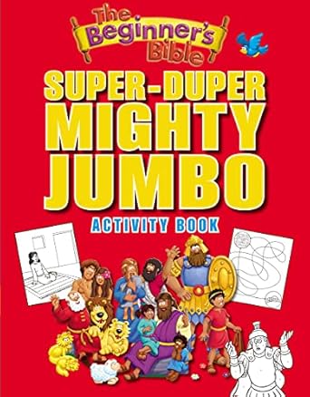 the beginners bible super duper mighty jumbo activity book act clr cs edition the beginner's bible