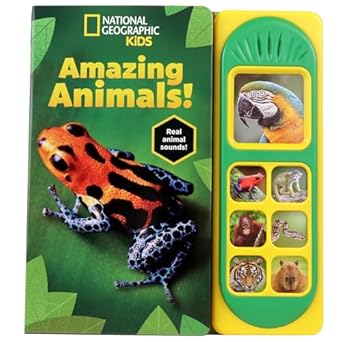 National Geographic Kids Amazing Animals 7 Button Animal Sound Book Nat Geo Pi Kids