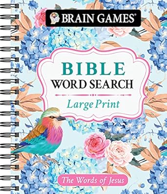 brain games large print bible word search the words of jesus 1st edition publications international ltd