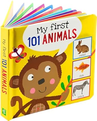my first 101 animals padded board book 1st edition simon abbott 144133310x, 978-1441333100