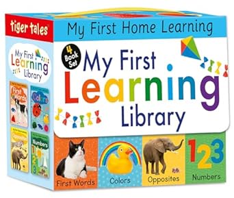 my first learning library 4 book boxed set includes first words colors opposites and numbers 1st edition