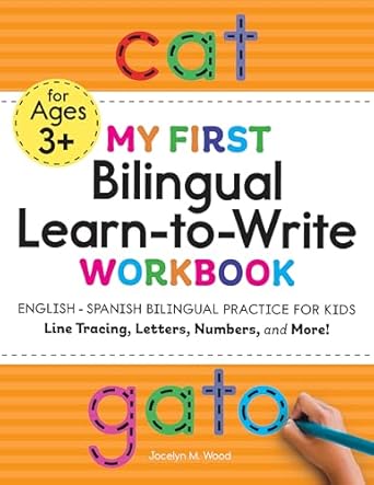 my first bilingual learn to write workbook english spanish bilingual practice for kids line tracing letters