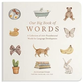 our big book of first words a collection of 100+ foundational words for language development 1st edition