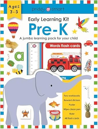 early learning kit pre k a jumbo learning pack for your child 1st edition roger priddy 1684495059,