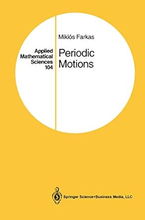 periodic motions 1st edition miklos farkas 0387942041, 978-0387942049