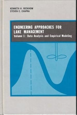 engineering approaches for lake management data analysis and empirical modeling 1st edition kenneth h reckhow