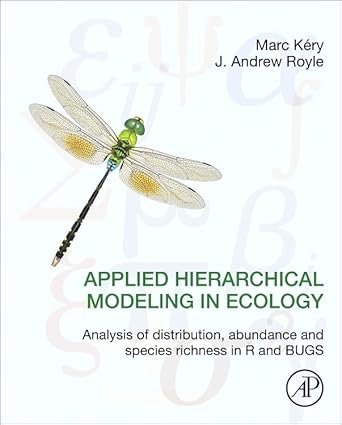 applied hierarchical modeling in ecology analysis of distribution abundance and species richness in r and