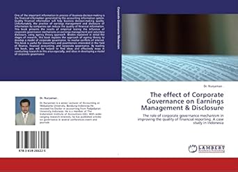 the effect of corporate governance on earnings management and disclosure the role of corporate governance