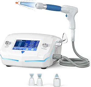 extracorporeal shock wave therapy eswt machine with focused and radial workheads physical therapy to relieve