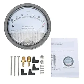 pointer pressure gauge differential pressure detection gauge clean room hvac filter detection with pointer