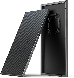 ef ecoflow 2pcs 100w 12v solar panels high efficiency monocrystalline pv modules ip68 waterproofing ideal for