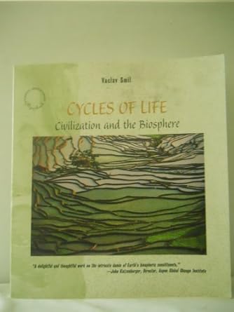 cycles of life civilization and the biosphere 1st edition vaclav smil 0716760398, 978-0716760399