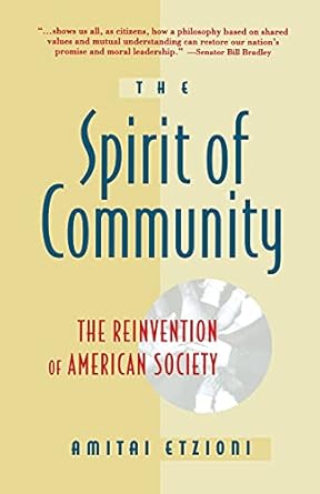 spirit of community touchstone edition amitai etzioni 0671885243, 978-0671885243