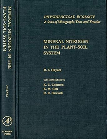 mineral nitrogen in the plant soil system 1st edition r j haynes 0123349109, 978-0123349101