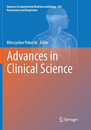 advances in clinical science 1st edition mieczyslaw pokorski 3319793454, 978-3319793450
