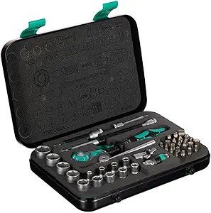 wera 8100 sa 2 zyklop 1/4 metric ratchet set 42 pieces 1st edition wera b001o9m4be