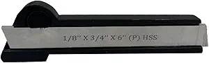 lathe cut off parting tool holder 1 1/8 width with high speed steel blade 1/8 x 3/4 x 6 1st edition 