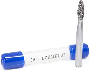 benchmark abrasives flame shape premium double cut tungsten carbide burr for metal wood welding deburring