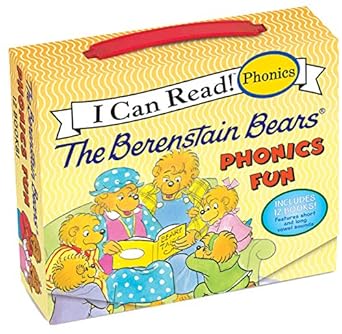 the berenstain bears 12 book phonics fun includes 12 mini books featuring short and long vowel sounds 1st