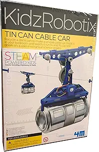 4m tin can cable car diy mechanical engineering stem toys science gondola educational gift for kids and teens