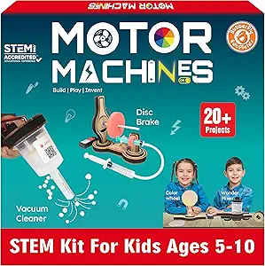 butterfly edufields 20in1 motor machines stem projects kit for kids age ages 5 7 6 8 8 10 stem toys for kids