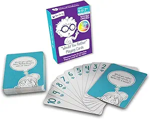 open the joy would you rather card game for kids 54+ conversation starters cards of silly dilemmas questions