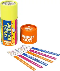 talking tables would you rather shout out kids travel game portable hilarious fun gift for boys and girls 160
