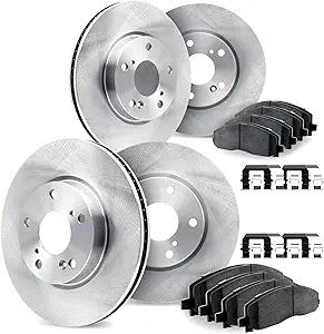 dynamic friction company front and rear brakes and rotors hardware included front and rear 5000 advanced