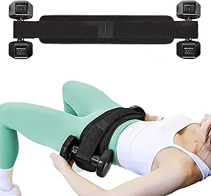 rivyans adjustable and premium booty exercise hip thrust belt for dumbbells/kettlebells and plates strengthen