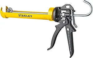 stanley professional caulking gun 10 oz silicone sealant gun with 4000n pushing power caulk gun no drip