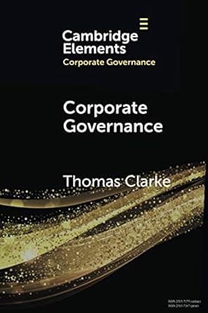 corporate governance 1st edition thomas clarke 1108964028, 978-1108964029