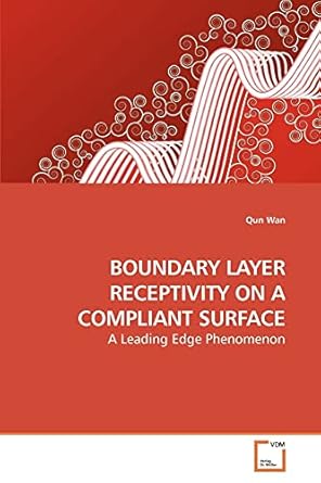 boundary layer receptivity on a compliant surface a leading edge phenomenon 1st edition qun wan 3639232488,